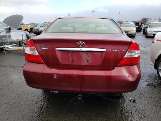Photo 6 from auction – 2004 TOYOTA CAMRY LE with VIN JTDBE32K240261694