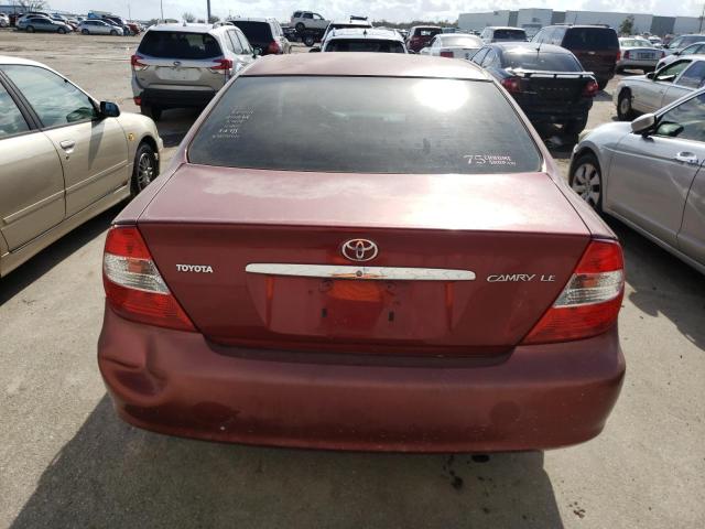 Photo 6 from auction – 2002 TOYOTA CAMRY LE with VIN 4T1BE32K72U032512