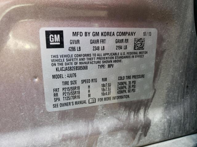 Photo 14 from auction – 2014 BUICK ENCORE with VIN KL4CJASB2EB585068