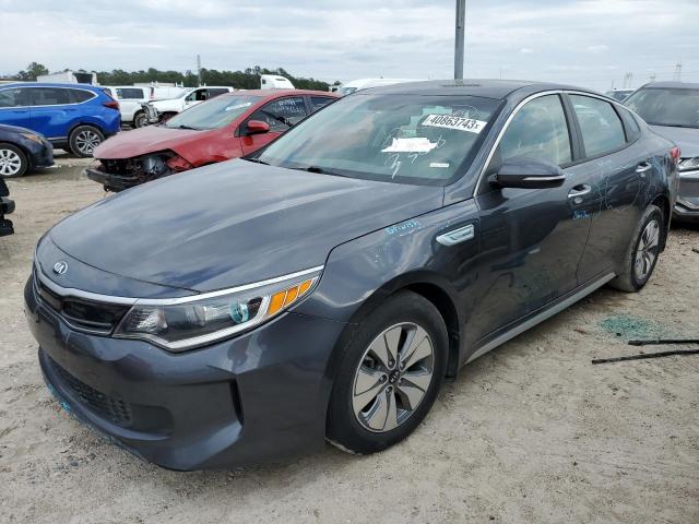 KIA OPTIMA HYB 2017 with VIN KNAGT4LEXH5013368 - Photo from auction