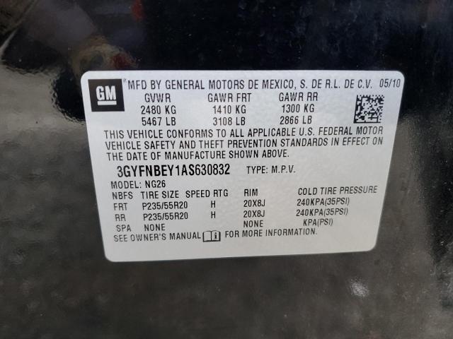 Photo 14 from auction – 2010 CADILLAC SRX PERFOR with VIN 3GYFNBEY1AS630832