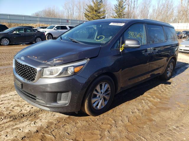 KIA SEDONA LX 2016 with VIN KNDMB5C11G6087864 - Photo from auction