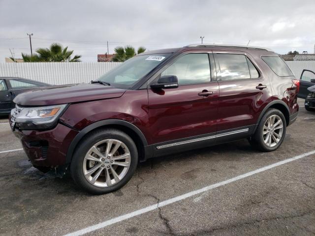 FORD EXPLORER X 2018 with VIN 1FM5K7D86JGC86658 - Photo from auction