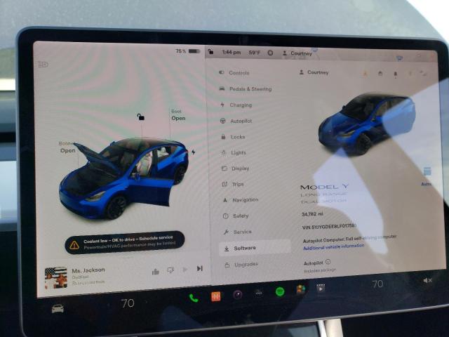صورة رقم 9 من المزاد - 2020 TESLA MODEL Y مع VIN 5YJYGDEE8LF017581