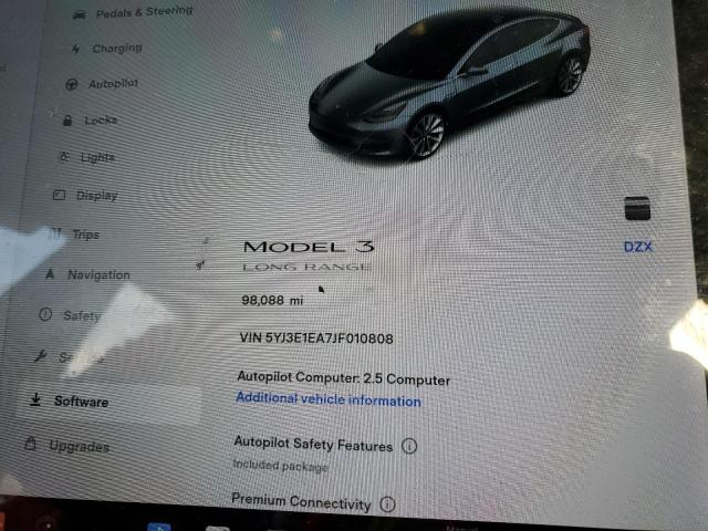 Photo 9 from auction – 2018 TESLA MODEL 3 with VIN 5YJ3E1EA7JF010808