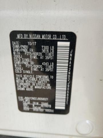 Photo 14 from auction – 2018 NISSAN ARMADA SV with VIN JN8AY2ND2J9058021