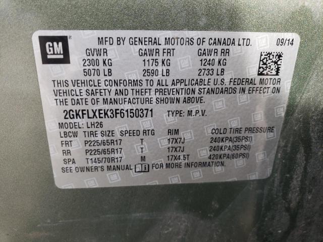 Photo 14 from auction – 2015 GMC TERRAIN SL with VIN 2GKFLXEK3F6150371