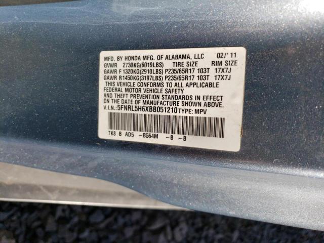 Photo 14 from auction – 2011 HONDA ODYSSEY EX with VIN 5FNRL5H6XBB051210