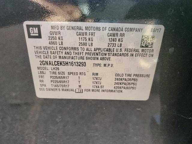 Photo 14 from auction – 2017 CHEVROLET EQUINOX LT with VIN 2GNALCEK5H1613293
