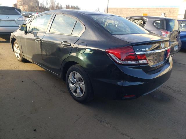 Photo 2 from auction – 2013 HONDA CIVIC LX with VIN 2HGFB2F50DH549722