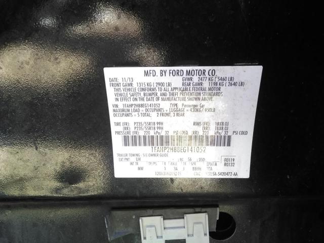 Photo 10 from auction – 2014 FORD TAURUS SEL with VIN 1FAHP2H88EG141052