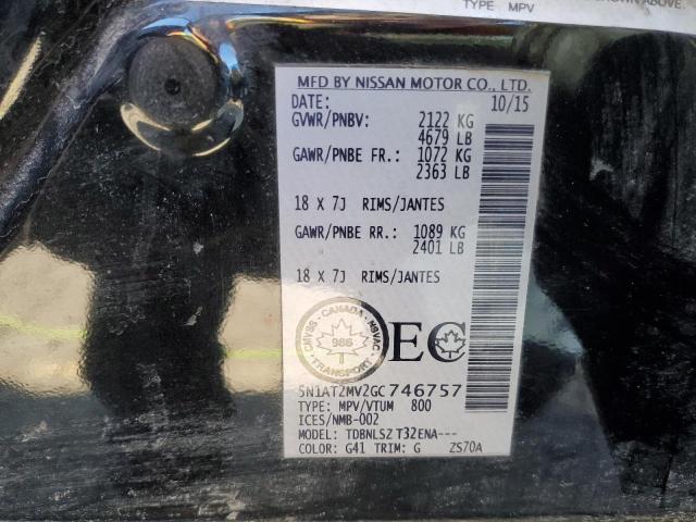 Photo 14 from auction – 2016 NISSAN ROGUE S with VIN 5N1AT2MV2GC746757