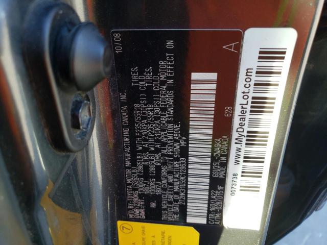 Photo 14 from auction – 2009 LEXUS RX 350 with VIN 2T2HK31U59C129639