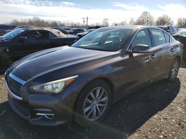 INFINITI Q50 BASE 2014 with VIN JN1BV7ARXEM685983 - Photo from auction