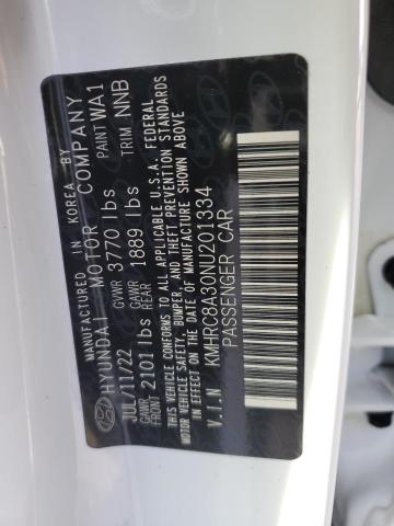 Photo 14 from auction – 2022 HYUNDAI VENUE SEL with VIN KMHRC8A30NU201334