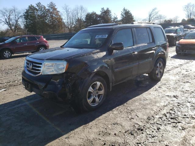 HONDA PILOT EXL 2013 with VIN 5FNYF4H62DB050049 - Photo from auction