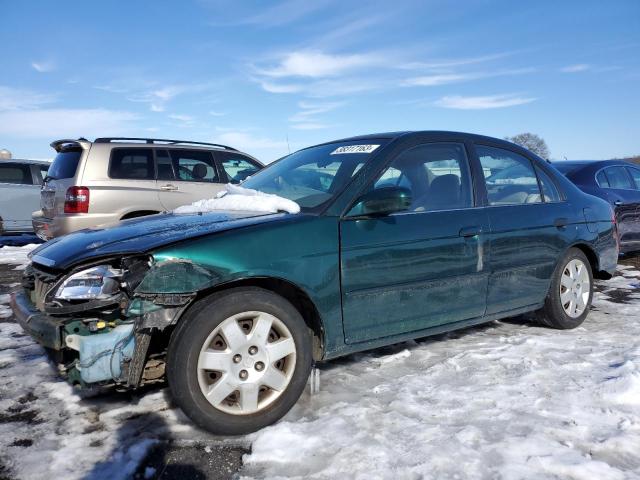 HONDA CIVIC EX 2001 with VIN 2HGES26781H502964 - Photo from auction