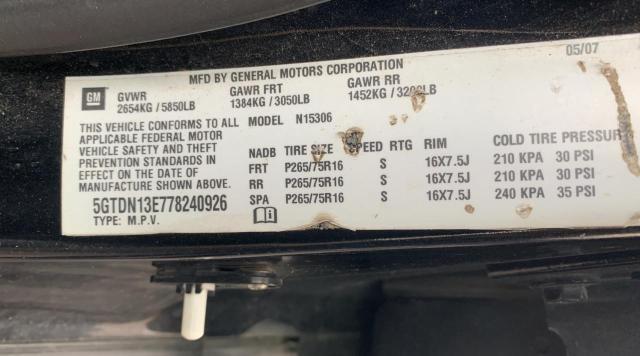 Photo 10 from auction – 2007 HUMMER H3 with VIN 5GTDN13E778240926