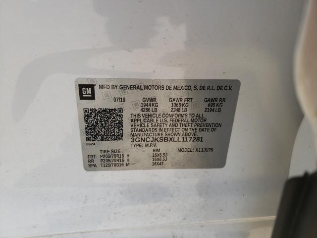 Photo 14 from auction – 2020 CHEVROLET TRAX LS with VIN 3GNCJKSBXLL117281