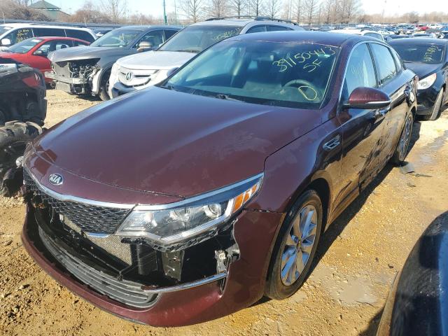KIA OPTIMA LX 2017 with VIN 5XXGT4L36HG147372 - Photo from auction