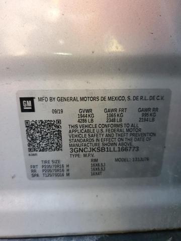 Photo 14 from auction – 2020 CHEVROLET TRAX LS with VIN 3GNCJKSB1LL166773