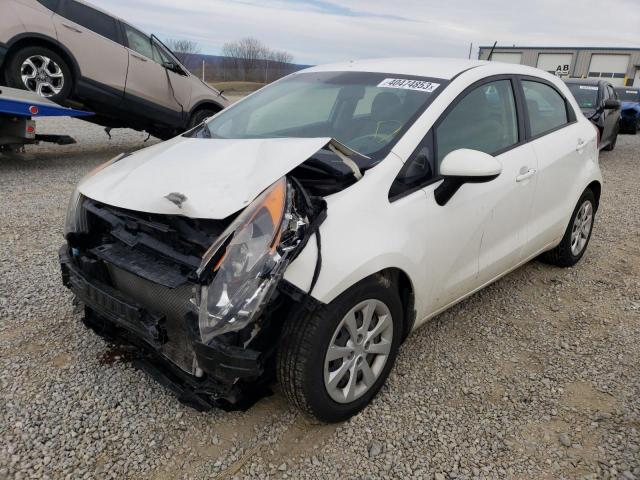 KIA RIO LX 2014 with VIN KNADM5A35E6401217 - Photo from auction