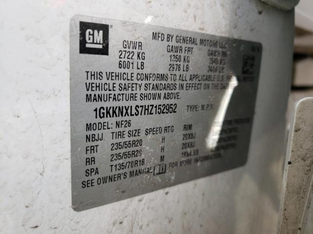 Photo 14 from auction – 2017 GMC ACADIA DEN with VIN 1GKKNXLS7HZ152952