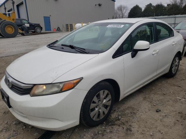 HONDA CIVIC LX 2012 with VIN 2HGFB2F56CH500443 - Photo from auction