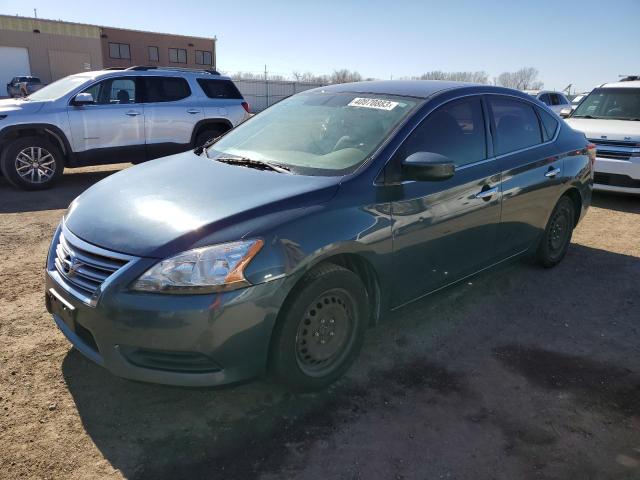 NISSAN SENTRA S 2013 with VIN 3N1AB7AP1DL654827 - Photo from auction