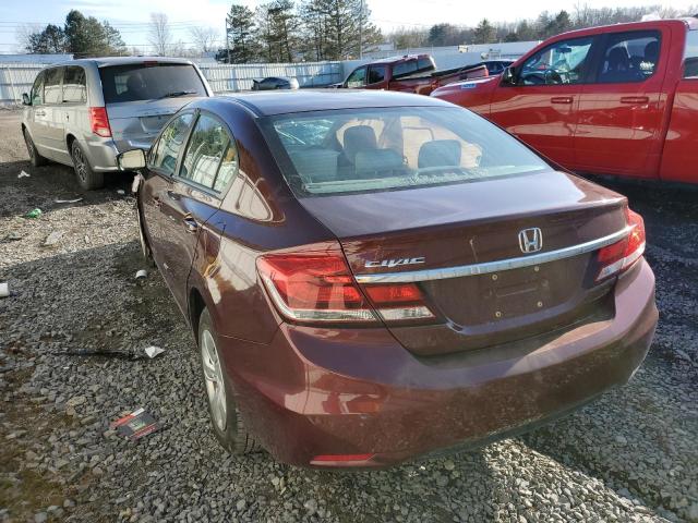 Photo 2 from auction – 2015 HONDA CIVIC LX with VIN 19XFB2F57FE293303