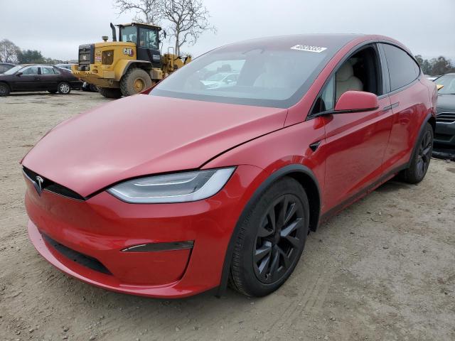 TESLA MODEL X 2022 with VIN 7SAXCAE59NF356250 - Photo from auction