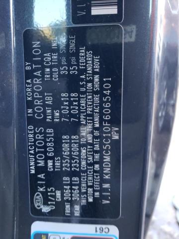 Photo 14 from auction – 2015 KIA SEDONA EX with VIN KNDMC5C10F6065401