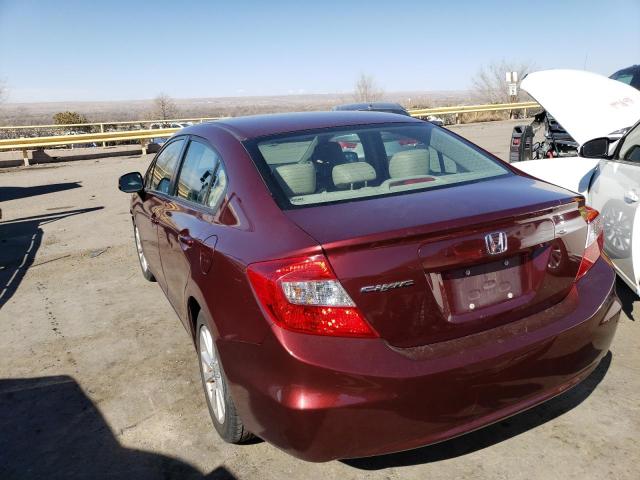 Photo 2 from auction – 2012 HONDA CIVIC EXL with VIN 2HGFB2F93CH532107