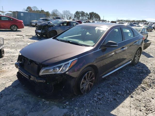 HYUNDAI SONATA SPO 2017 with VIN 5NPE34AF8HH592740 - Photo from auction