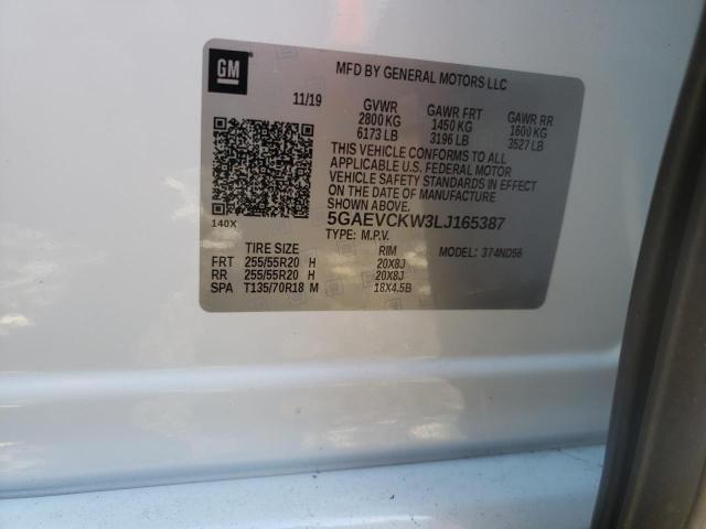 Photo 14 from auction – 2020 BUICK ENCLAVE AV with VIN 5GAEVCKW3LJ165387