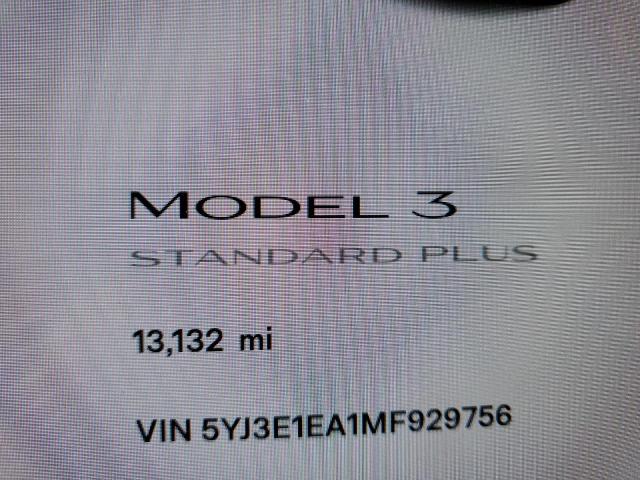 Photo 9 from auction – 2021 TESLA MODEL 3 with VIN 5YJ3E1EA1MF929756