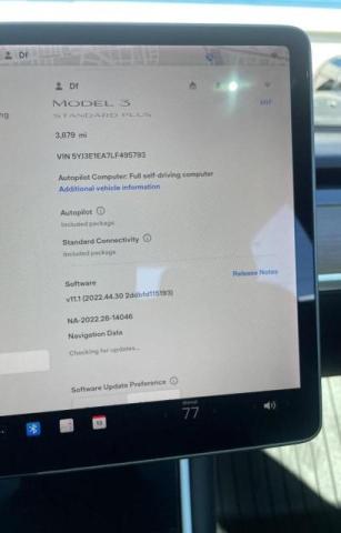 Photo 8 from auction – 2020 TESLA MODEL 3 with VIN 5YJ3E1EA7LF495793