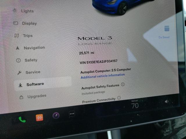 Photo 9 from auction – 2018 TESLA MODEL 3 with VIN 5YJ3E1EA2JF034157