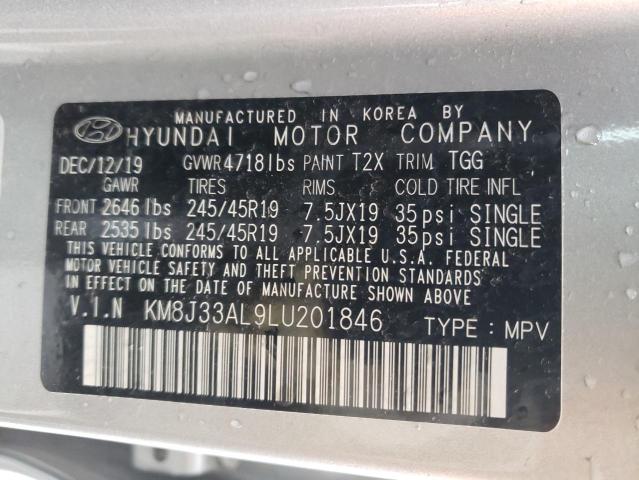 Photo 14 from auction – 2020 HYUNDAI TUCSON LIM with VIN KM8J33AL9LU201846