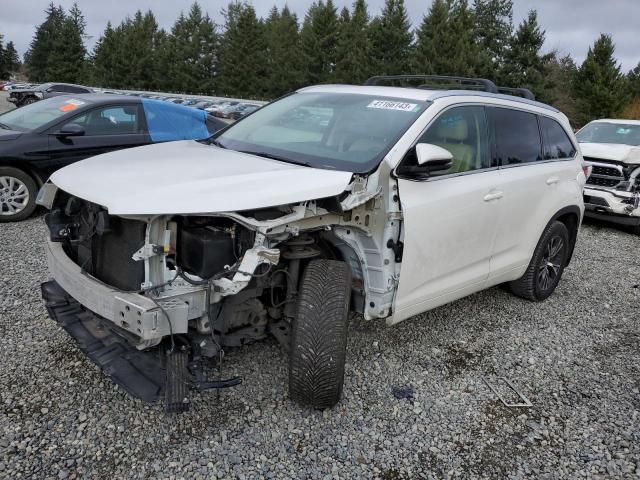 TOYOTA HIGHLANDER 2016 with VIN 5TDJKRFH1GS308480 - Photo from auction