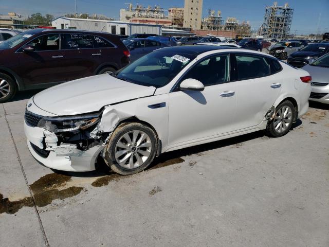 KIA OPTIMA EX 2018 with VIN 5XXGU4L36JG245238 - Photo from auction