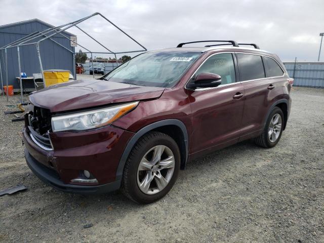 TOYOTA HIGHLANDER 2014 with VIN 5TDDKRFH4ES004778 - Photo from auction