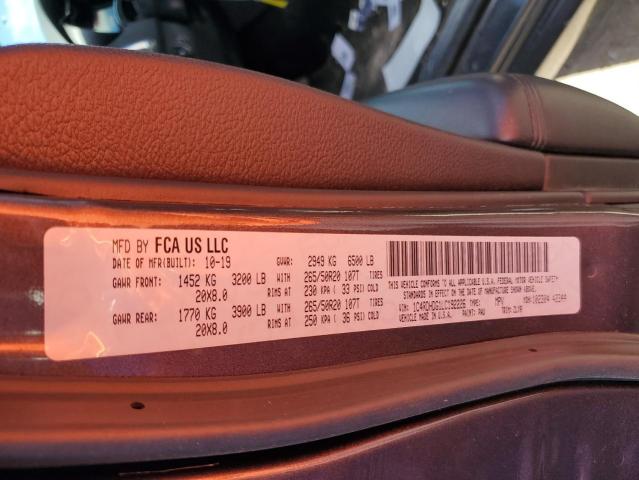 Photo 14 from auction – 2020 DODGE DURANGO GT with VIN 1C4RDHDG1LC192226