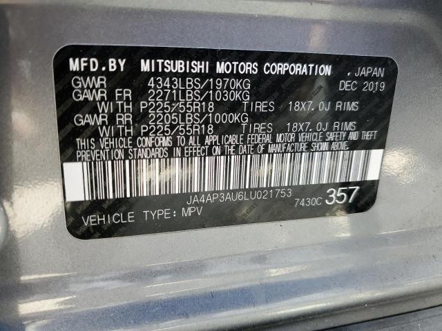 Photo 14 from auction – 2020 MITSUBISHI OUTLANDER with VIN JA4AP3AU6LU021753