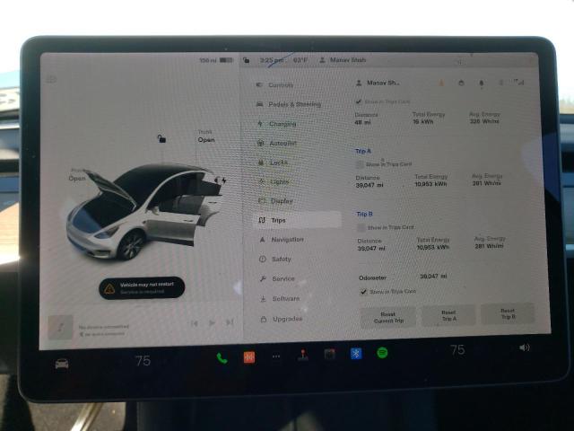 Photo 9 from auction – 2021 TESLA MODEL Y with VIN 5YJYGDEE6MF199525