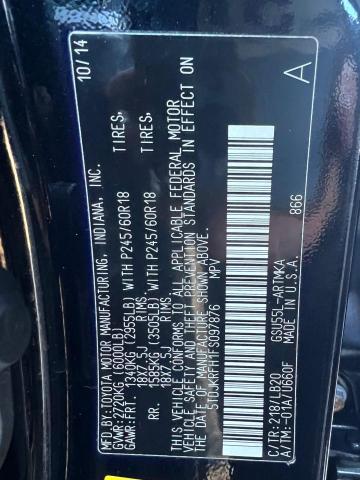Photo 10 from auction – 2015 TOYOTA HIGHLANDER with VIN 5TDJKRFH1FS097878