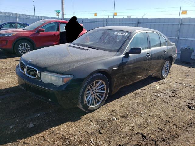 BMW 745 I 2005 with VIN WBAGL63565DP76341 - Photo from auction