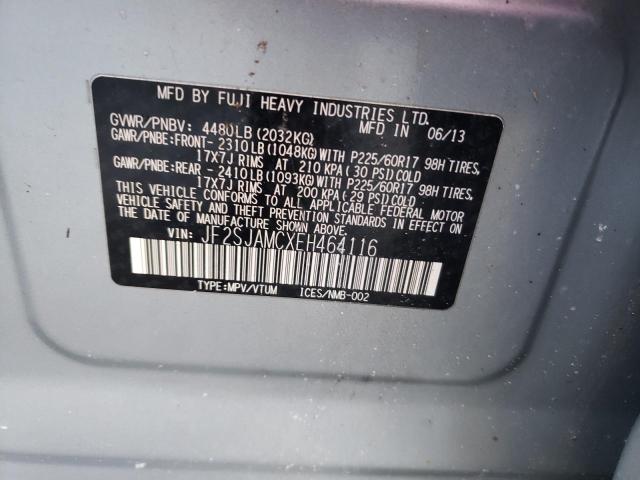 Photo 14 from auction – 2014 SUBARU FORESTER 2 with VIN JF2SJAMCXEH464116