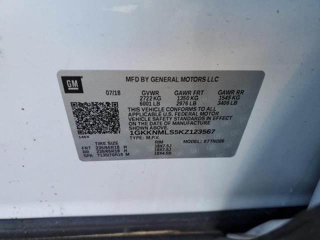 Photo 14 from auction – 2019 GMC ACADIA SLT with VIN 1GKKNMLS5KZ123567