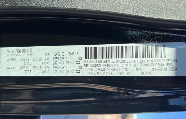 Photo 10 from auction – 2016 JEEP WRANGLER U with VIN 1C4BJWDG7GL309571